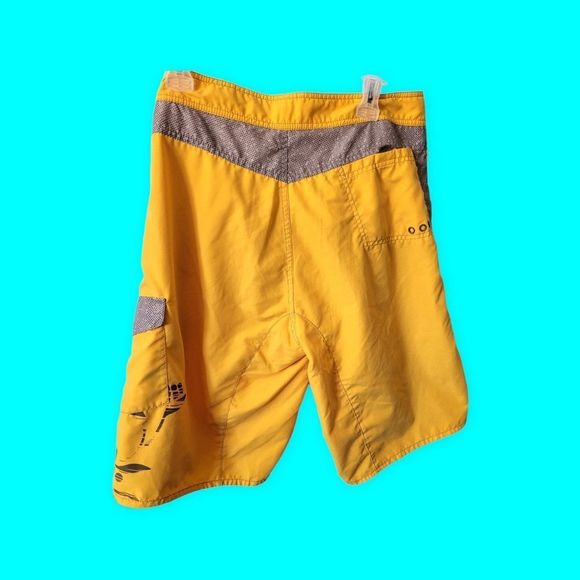 Adidas Mens large yellow and grey swim trunks - Picture 2 of 5